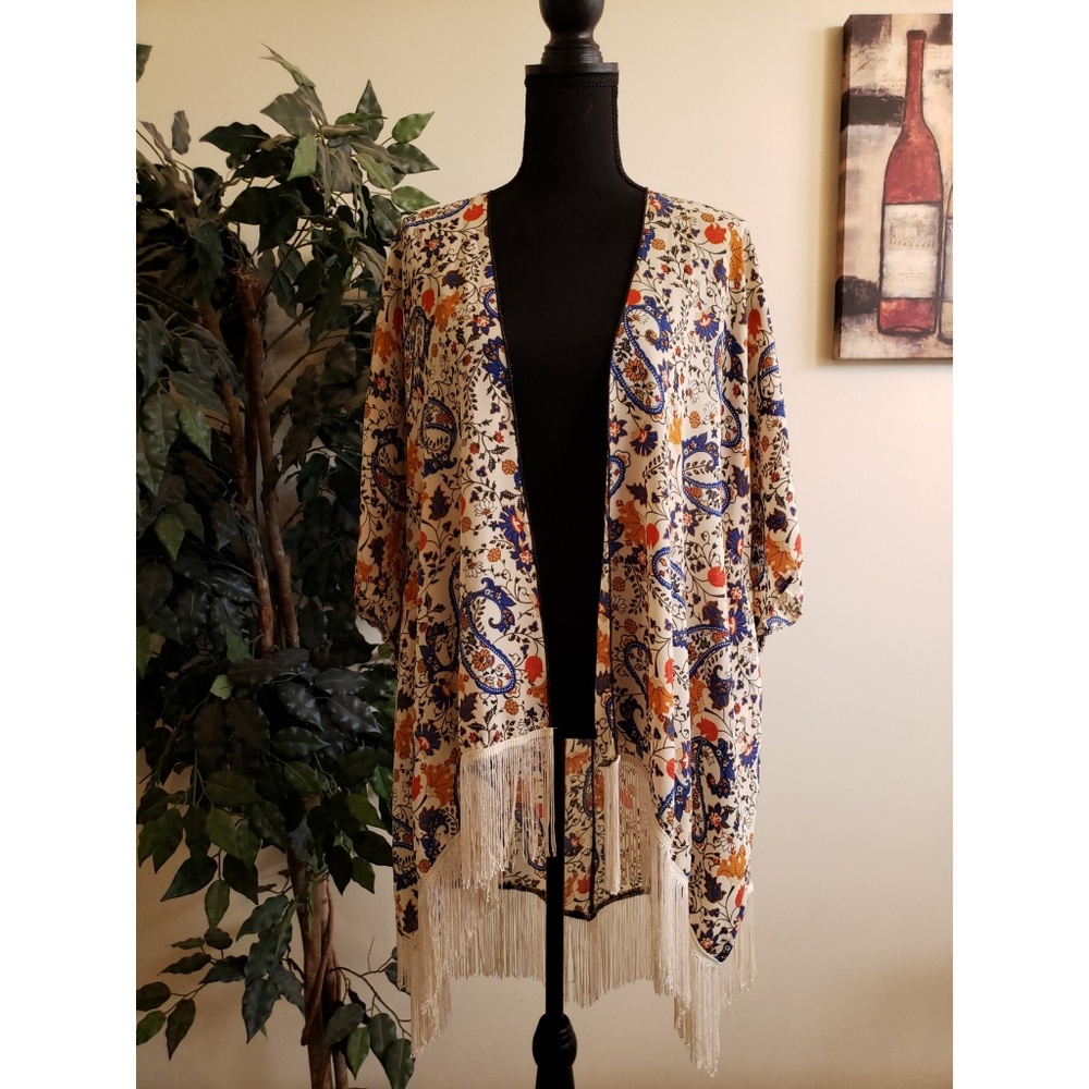 Boho Fringe Kimono